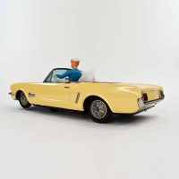 Alps 'Auto Doggie' Mustang Convertible Battery Operated Tin Car