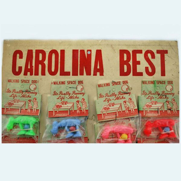 RARE Carolina Best 'Space Walking Dogs' Counter Card Display