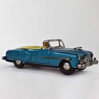 EARLY 50S TIN FRICTION PACKARD CONVERTIBLE OPEN CAR W DRIVER JAPAN 10