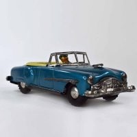 EARLY 50S TIN FRICTION PACKARD CONVERTIBLE OPEN CAR W DRIVER JAPAN 11