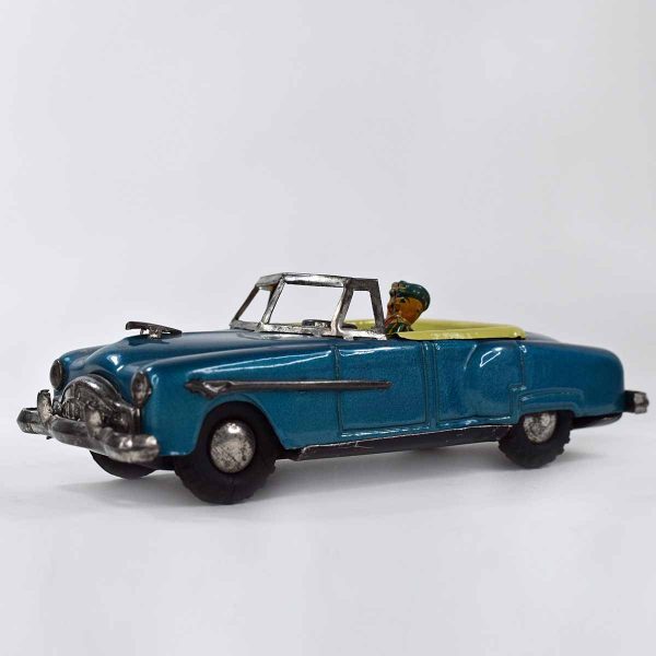 EARLY 50S TIN FRICTION PACKARD CONVERTIBLE OPEN CAR W DRIVER JAPAN 13