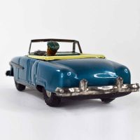 EARLY 50S TIN FRICTION PACKARD CONVERTIBLE OPEN CAR W DRIVER JAPAN 14