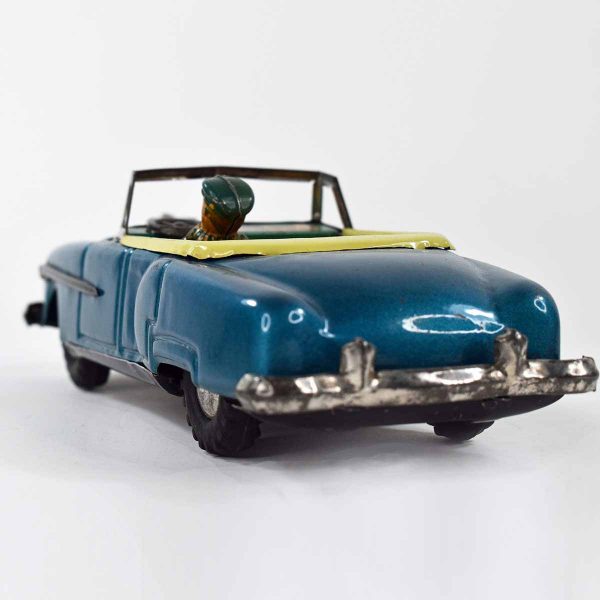 EARLY 50S TIN FRICTION PACKARD CONVERTIBLE OPEN CAR W DRIVER JAPAN 14