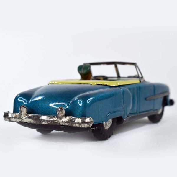 EARLY 50S TIN FRICTION PACKARD CONVERTIBLE OPEN CAR W DRIVER JAPAN 2
