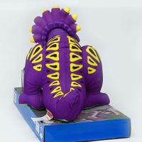 Fisher Price ‘Dino roarrrrr Triceratops Puffalump Stuffed Toy Purple 3 1