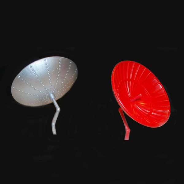 Horikawa Space Station Replica Tin Antenna Dish and Mast Red or Silver 1