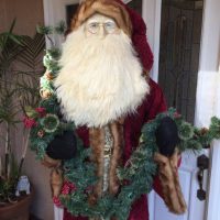 2004 Old World 72 Standing Santa Figure From Menards Enchanted Forest Collection - Uncle Al's Toys