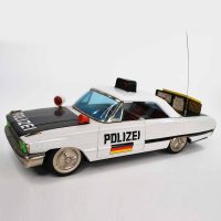 Ichiko 1962 Ford Galaxie German Polizie Car Friction and Battery Toy 11