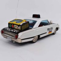 Ichiko 1962 Ford Galaxie German Polizie Car Friction and Battery Toy 6