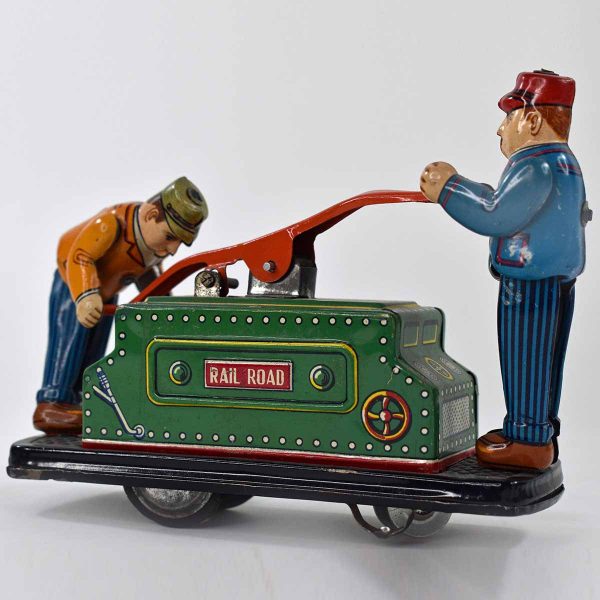 KDP Tom and Dick Metal Rail Road Hand Car Keywind 5