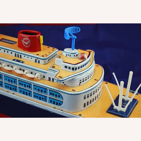 Masudaya ‘Queen Of The Sea Battery Operated Ocean Liner 13