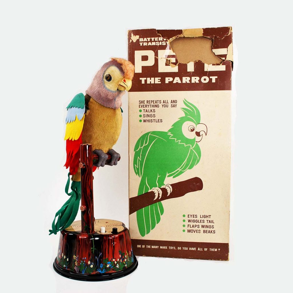 Battery operated sales talking parrot