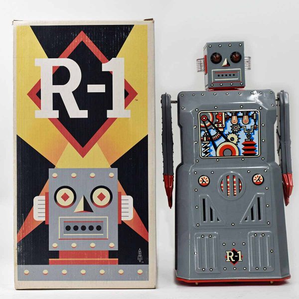 Rocket USA R 1 Robot Battery Operated 2003 Gray Color 2