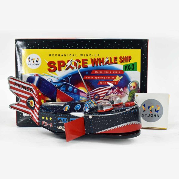 Space Whale Ship St. John Toys Mechanical Wind Up