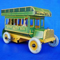 Strauss Tin Litho Interstate Green Bus 7