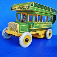 1930's Strauss Tin Litho Inter-State Bus Wind-up (Green)