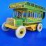 1930's Strauss Tin Litho Inter-State Bus Wind-up (Green)