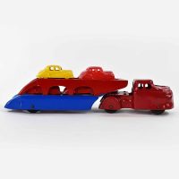 1950's Wyandotte Auto Transport Truck with 4 plastic cars