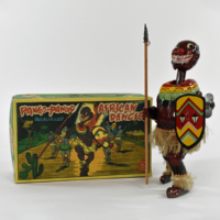 TPS Pango Pango African Dancer Mechanical Windup Toy