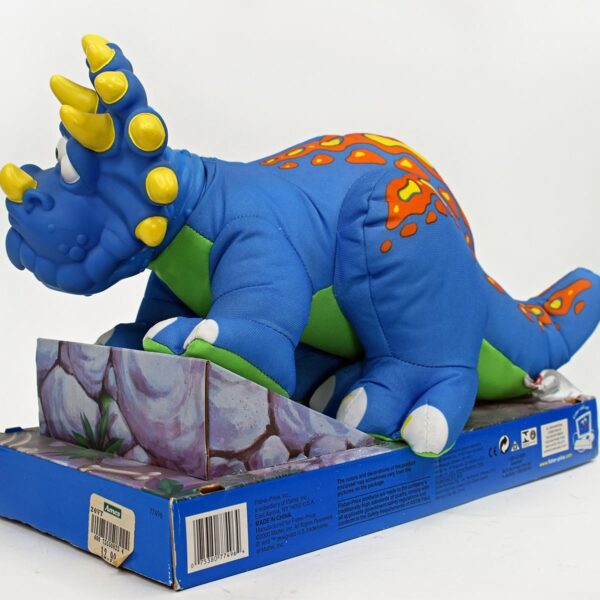 Fisher Price Dino roarrr Triceratops Puffalump Stuffed Toy 2