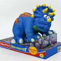 Fisher Price Dino roarrr Triceratops Puffalump Stuffed Toy 6