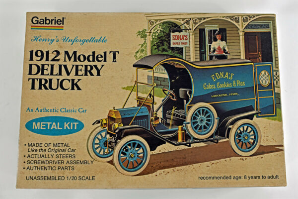 Gabriel 1912 Model T Delivery Truck Metal Model Kit