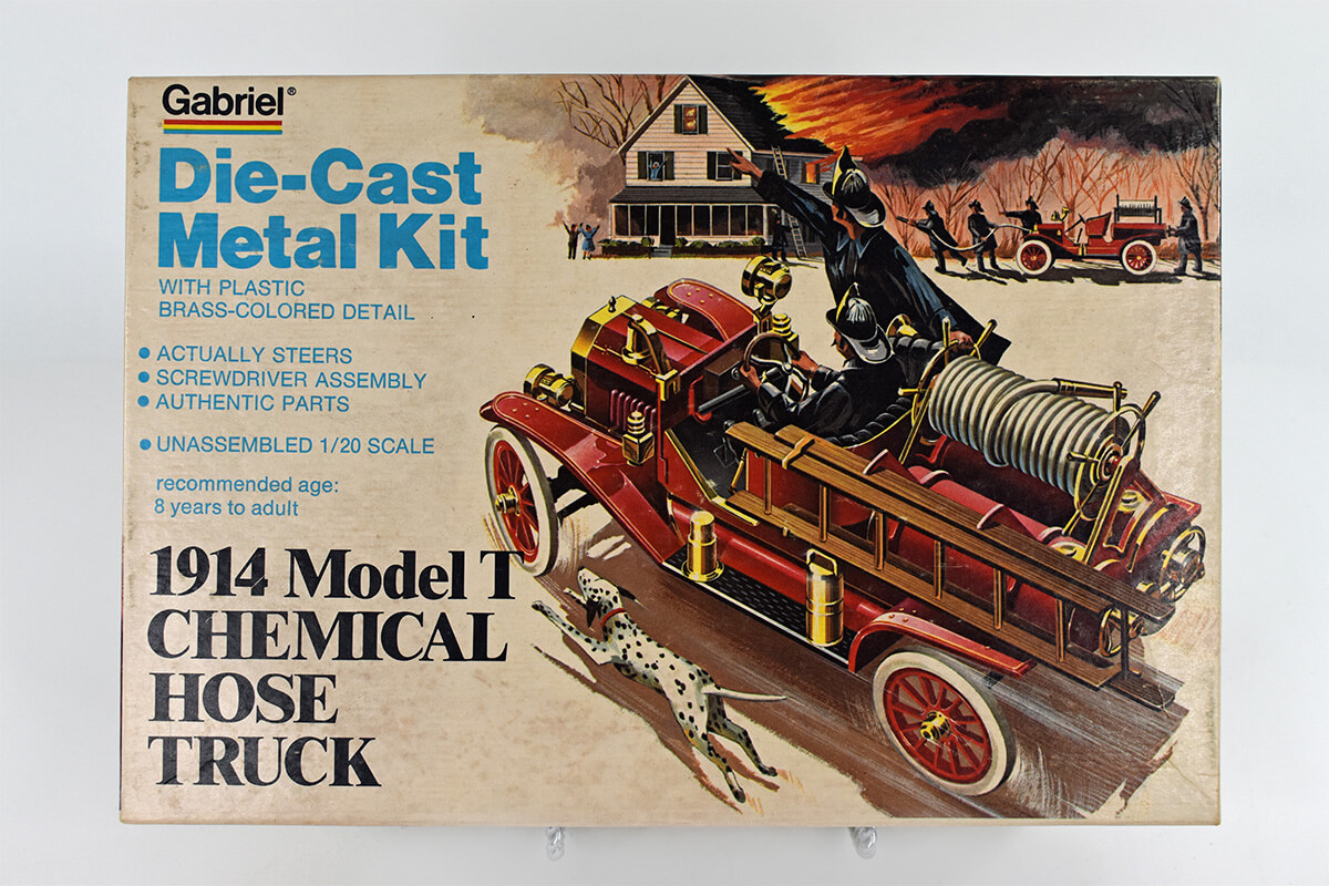Gabriel 1914 Model T Chemical Hose Truck Metal Model Kit