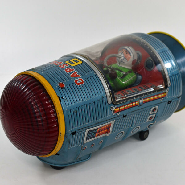 Masudaya Space Capsule 6 1960s Japan, Green Suit