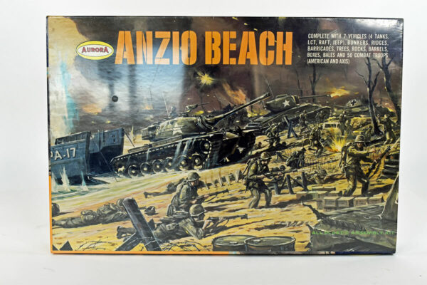 Anzio Beach Plastic Model Sealed Kit 1968 by Aurora - Uncle Al's Toys