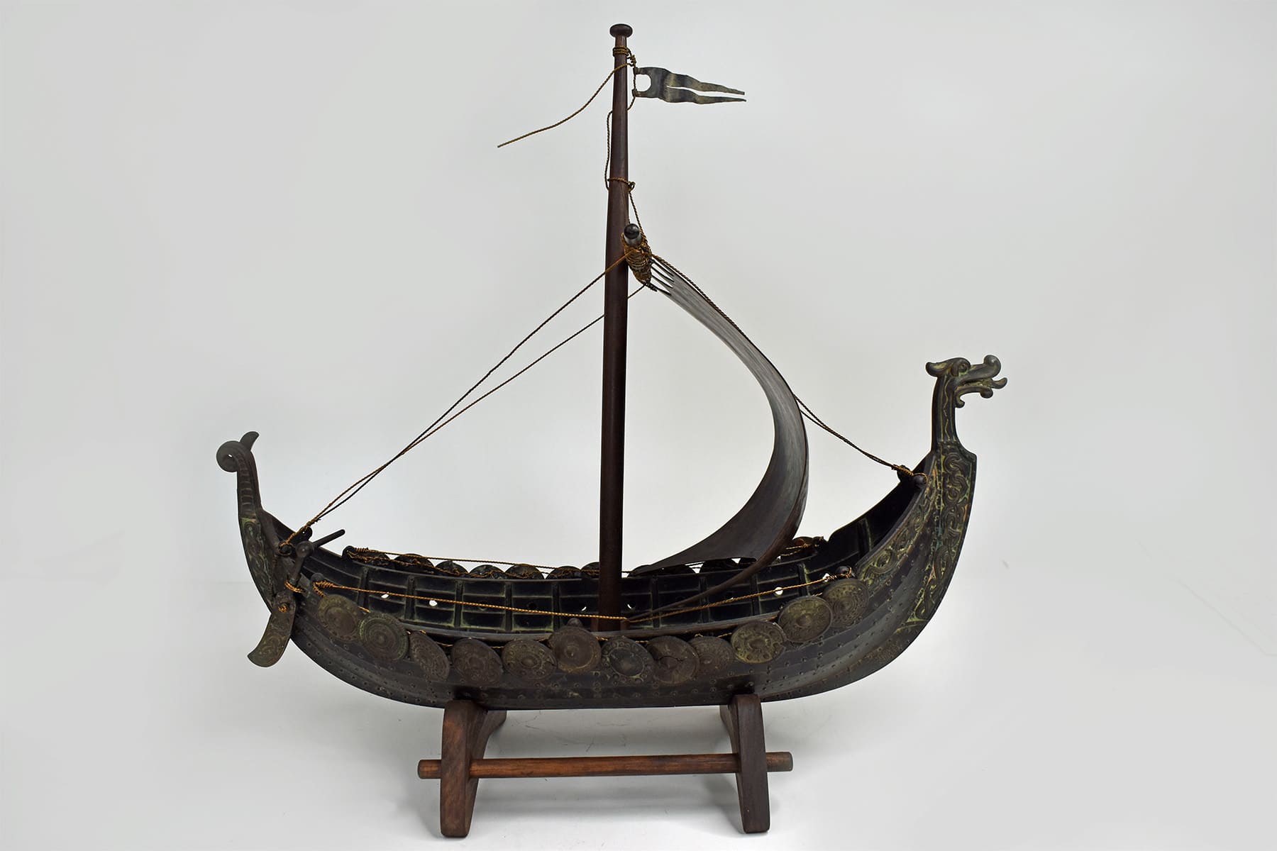 Edward Aagaard Viking Ship Bronze made for Copenhagen Iron Art