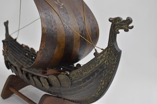 Buy Edward Aagaard Viking Ship Bronze Copenhagen Iron Art