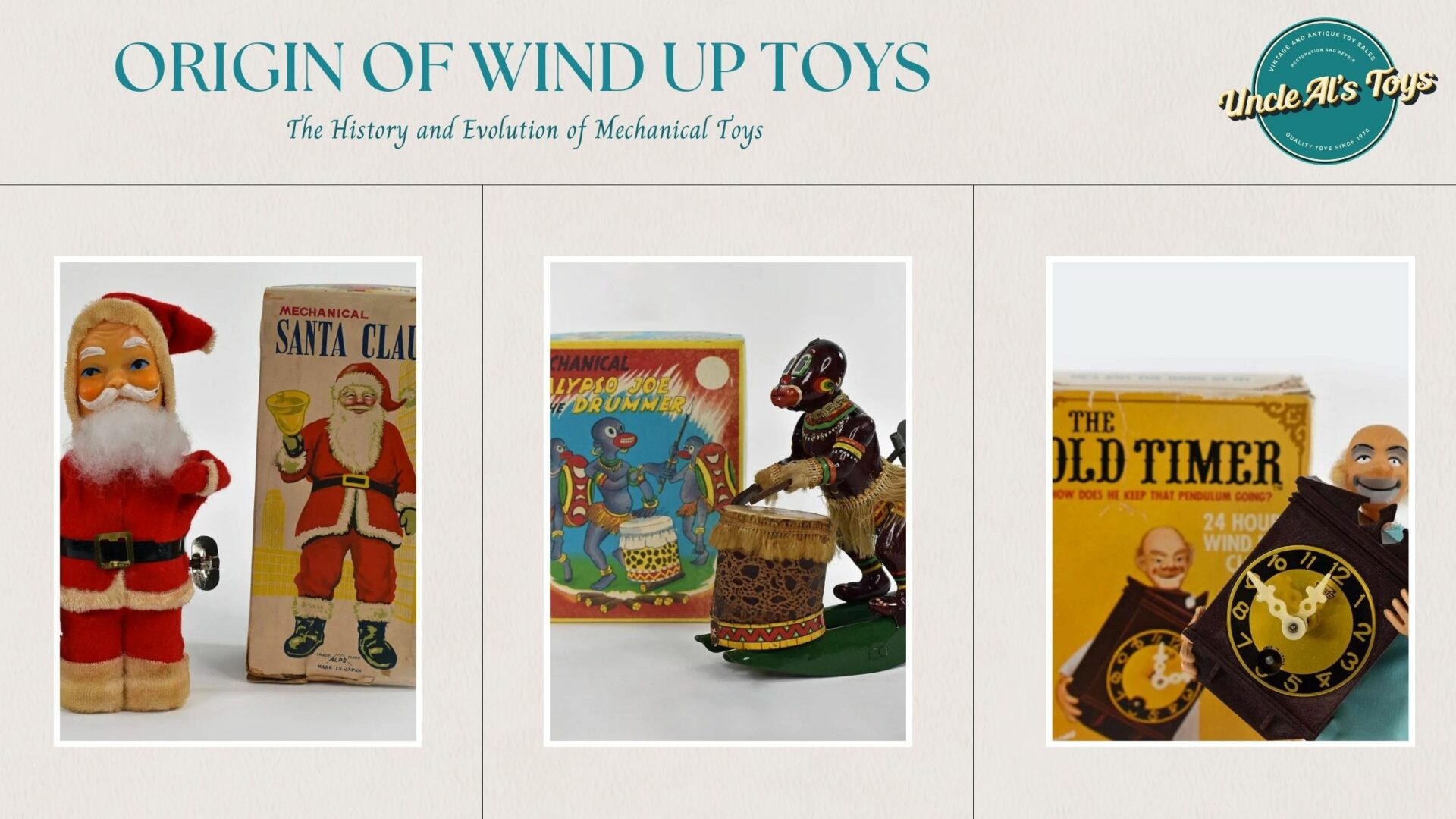 Origin of Wind up Toys Uncle Al's Toys