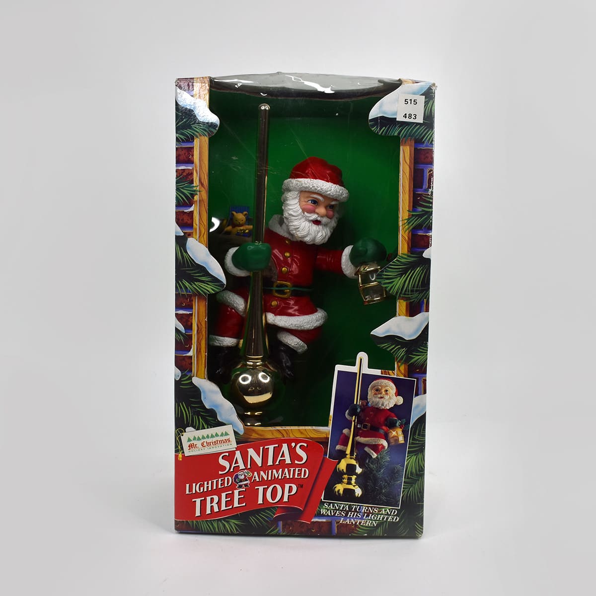 1994 Mr. Christmas Santa's Lighted Animated Tree Top