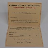 Schylling San Fran certificate