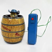 RARE Shooting Cowboy in a Barrel by Swallow Toys Japan
