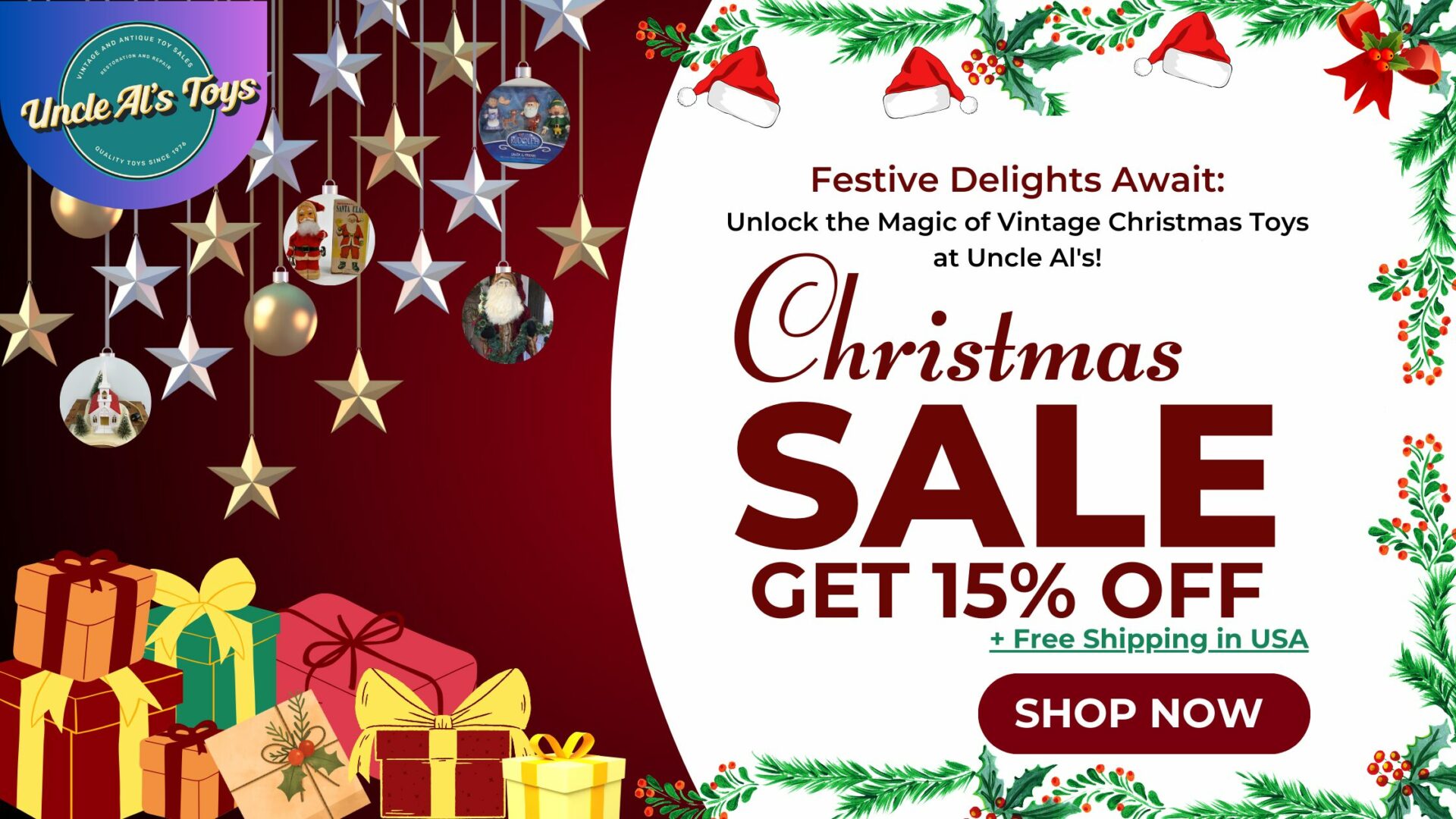 Festive Delights Await - Unlock the Magic of Vintage Christmas Toys - Uncle Al's Toys
