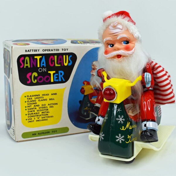 Santa Clause on Scooter - Uncle Als Toys