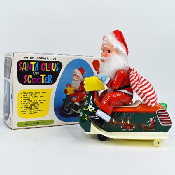 Santa Clause on Scooter - Uncle Als Toys