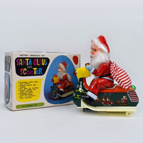 Santa Clause on Scooter - Uncle Als Toys
