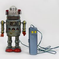 Alps, Japan Revolving Flashing Robot - Uncle Al's Toys
