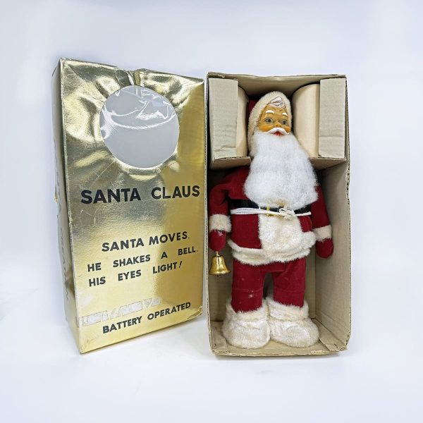 Yonezawa Bell Ringing Santa Claus with Original Box - Uncle Al's Toys