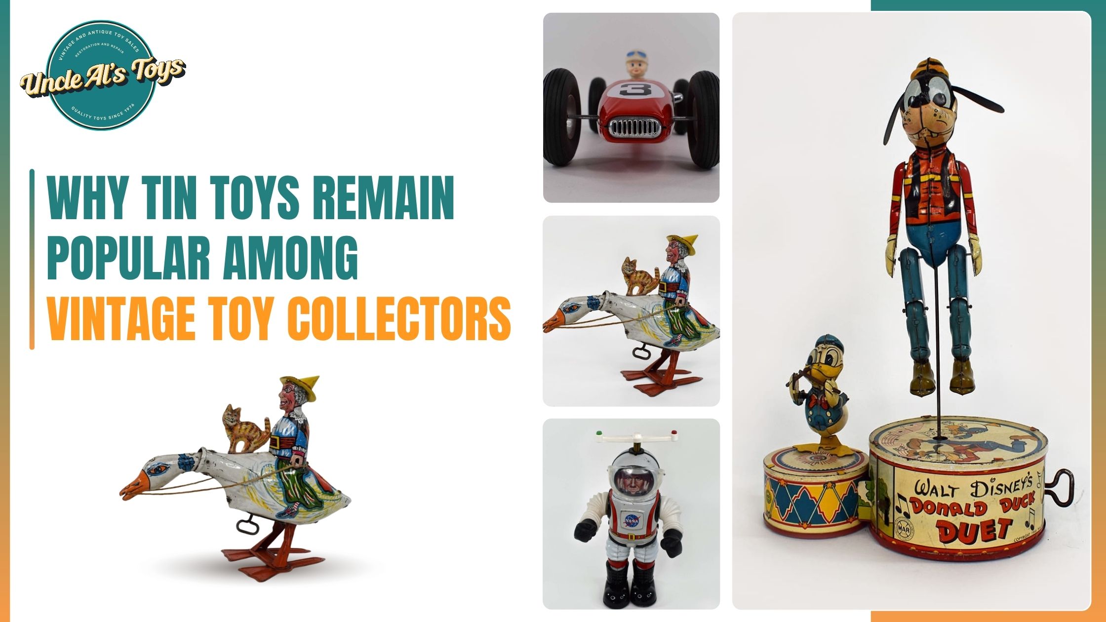 Why Tin Toys Remain Popular Among Vintage Toy Collectors - Uncle Al's Toys